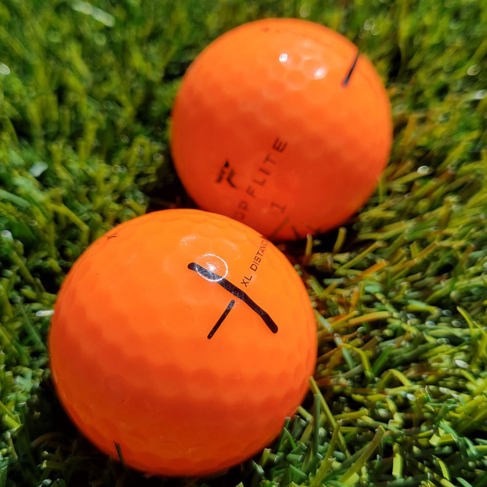 Neon Orange Golf Balls